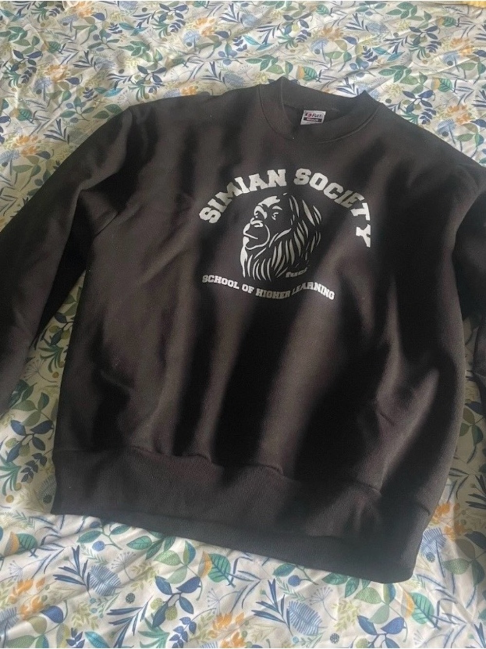 Fuct medium Simian Society Black Graphic Crewneck Sweatshirt
